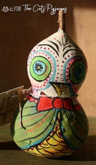 Painted Owl Gourd 13